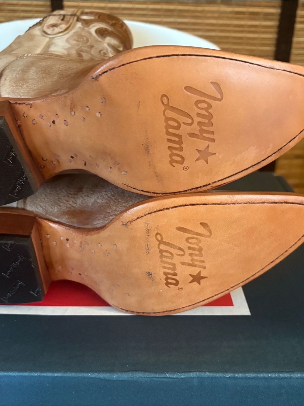 Tony Lama Lomita Dusty White 10” Western Boot - Picture 7 of 13